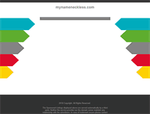 Tablet Screenshot of mynameneckless.com